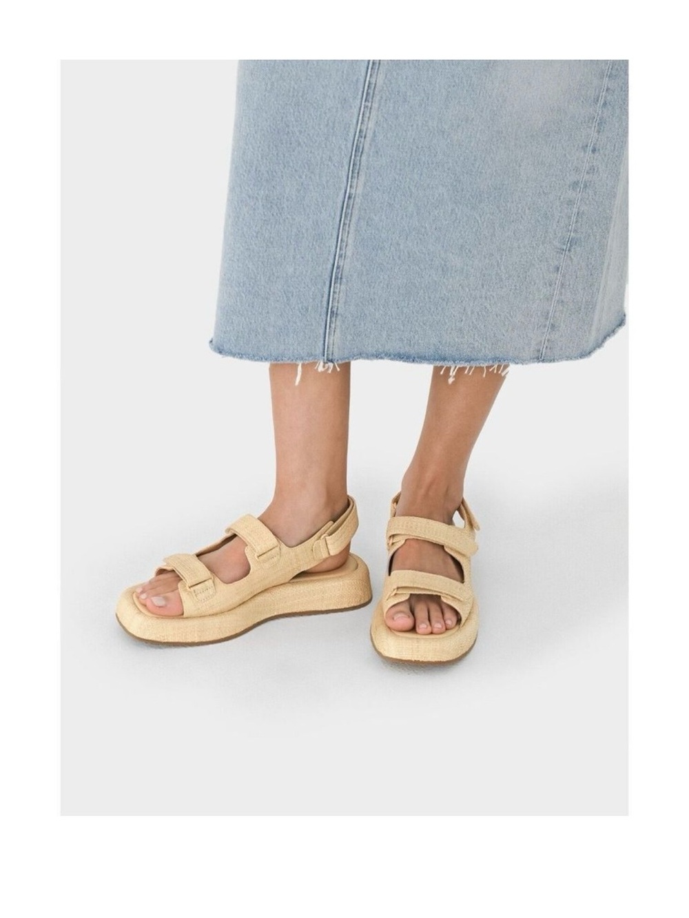Loeffler Randall Raffia Sandals 9.5 *new*